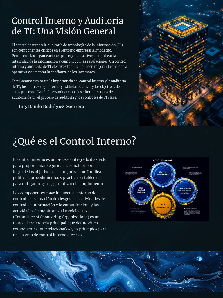 Control Interno y Auditoría de TI Esencial | PDF | Auditoría ...