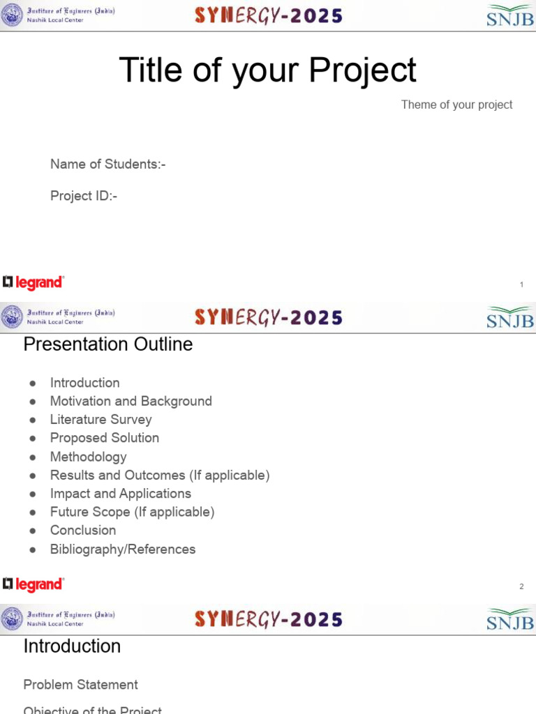 Template For Presentation | PDF