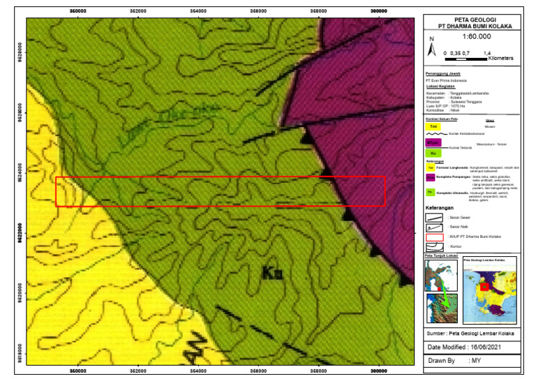 Peta Geologi PT Dharma Bumi Kolaka | PDF