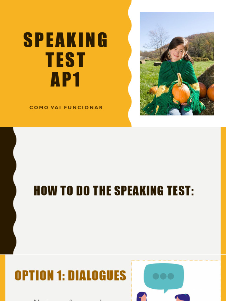 Slide - Speaking Test | PDF