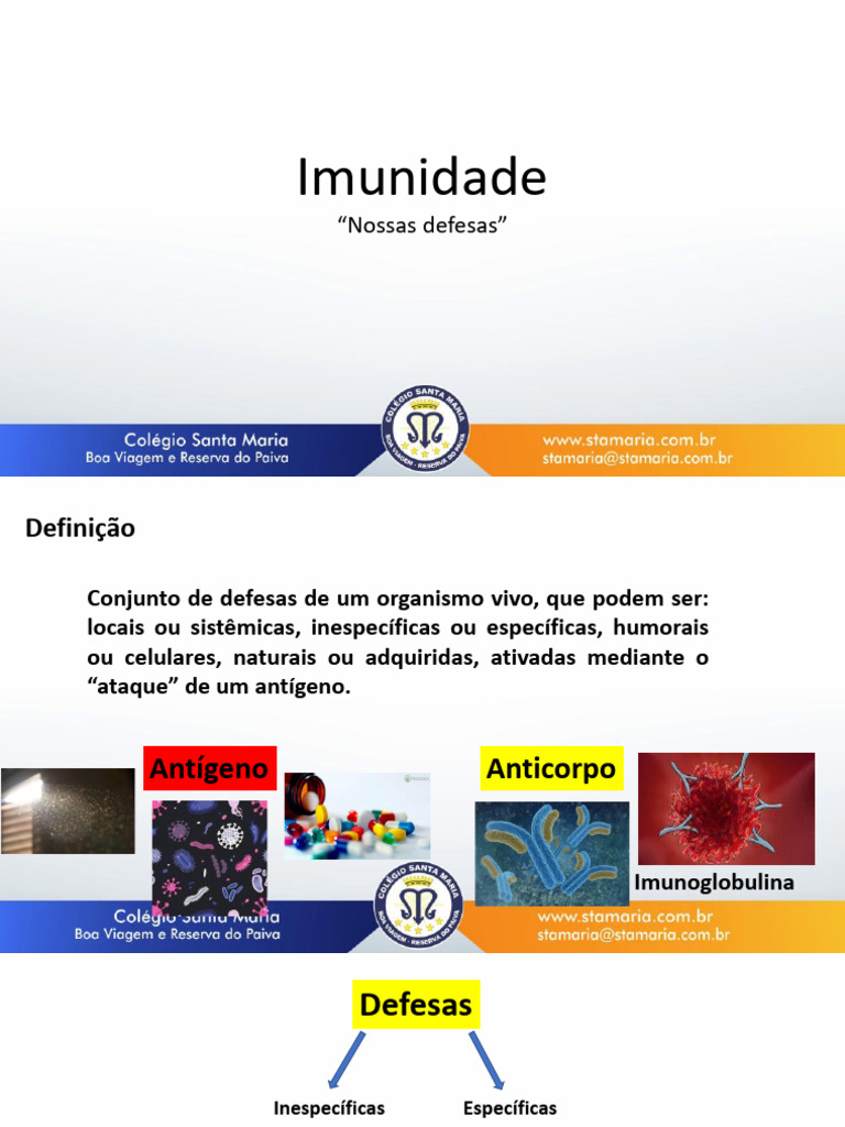 Imunidade 2ano 2025 | PDF | Anticorpo | Antígeno