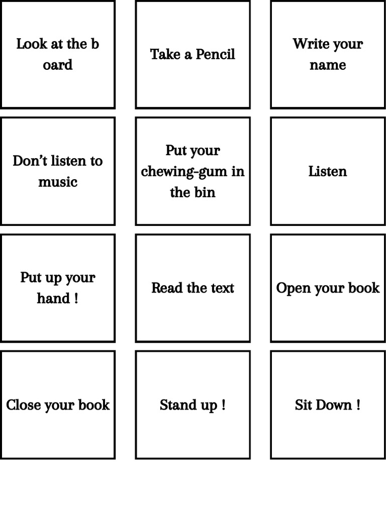 Orders Flash Cards | PDF