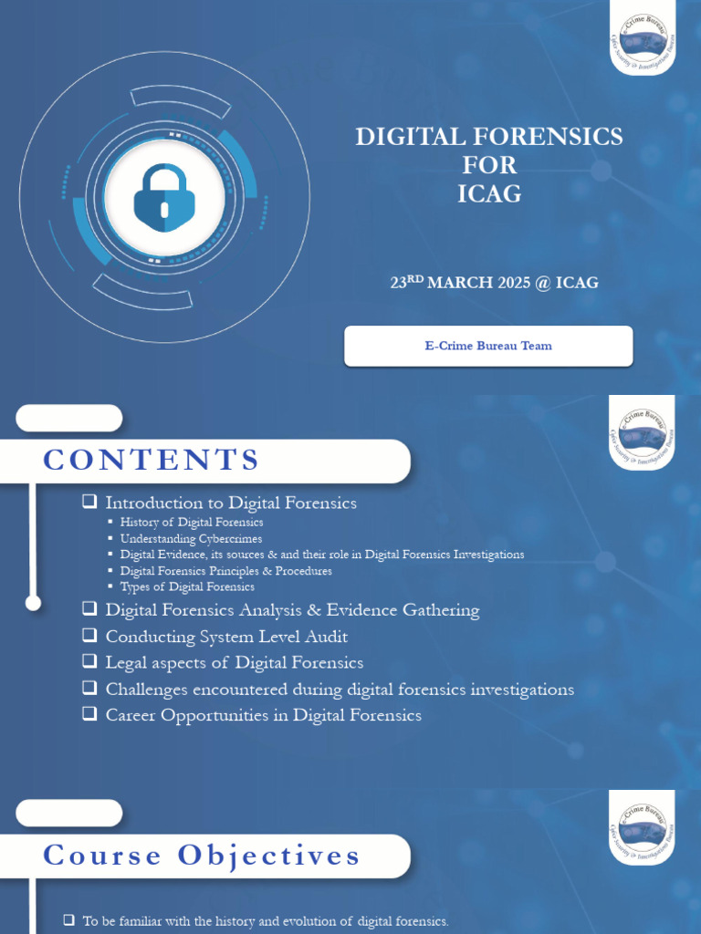 Digital Forensics Overview and Applications | PDF | Digital Forensics ...