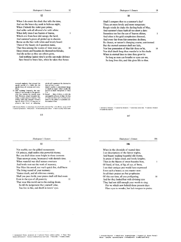 The Sonnets Selection Arden 1998 PDF