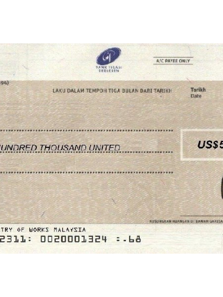 Cheque Booklet | PDF