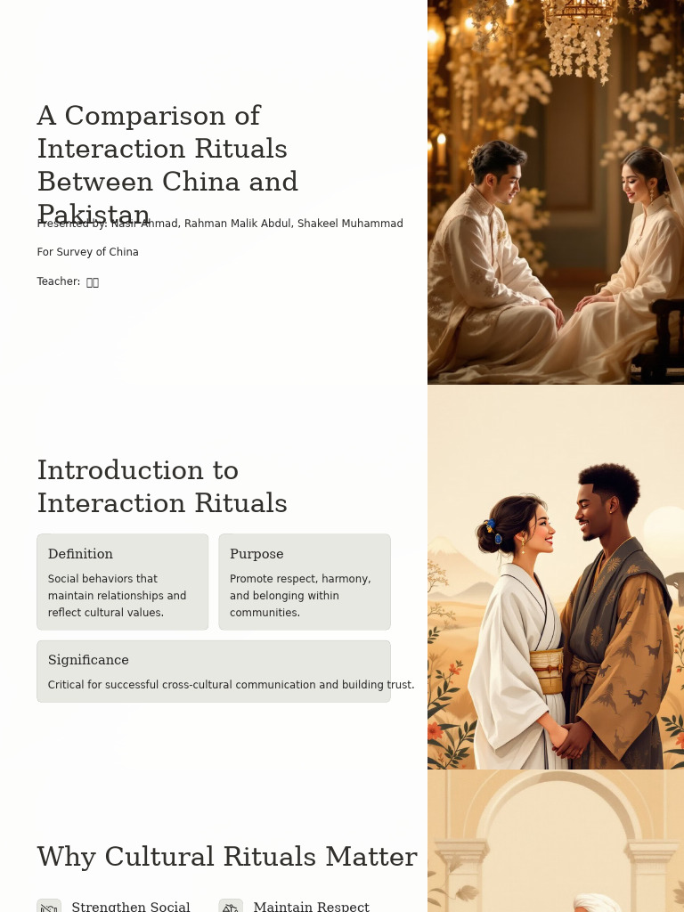 A Comparison of Interaction Rituals Between China and Pakistan | PDF ...