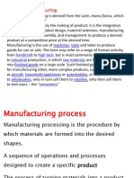 1)Manufacturing and Casting Process