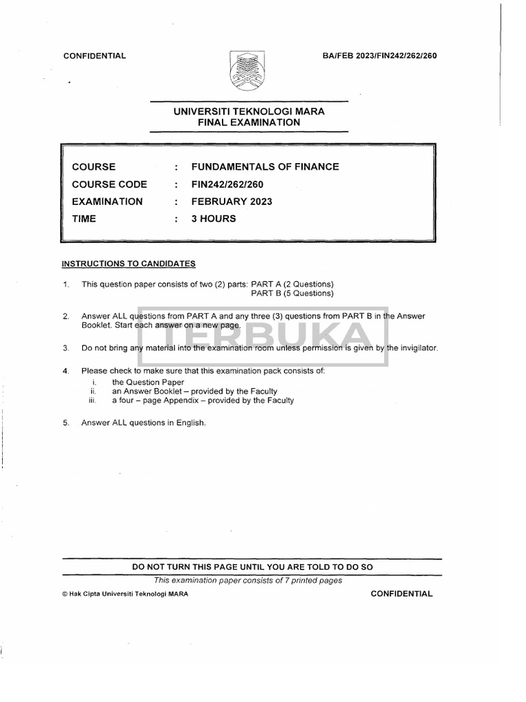 FIN242 | PDF | Interest | Dividend