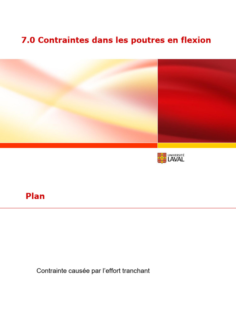 Contraintes dans les poutres en flexion | PDF | Flexion (matériau ...