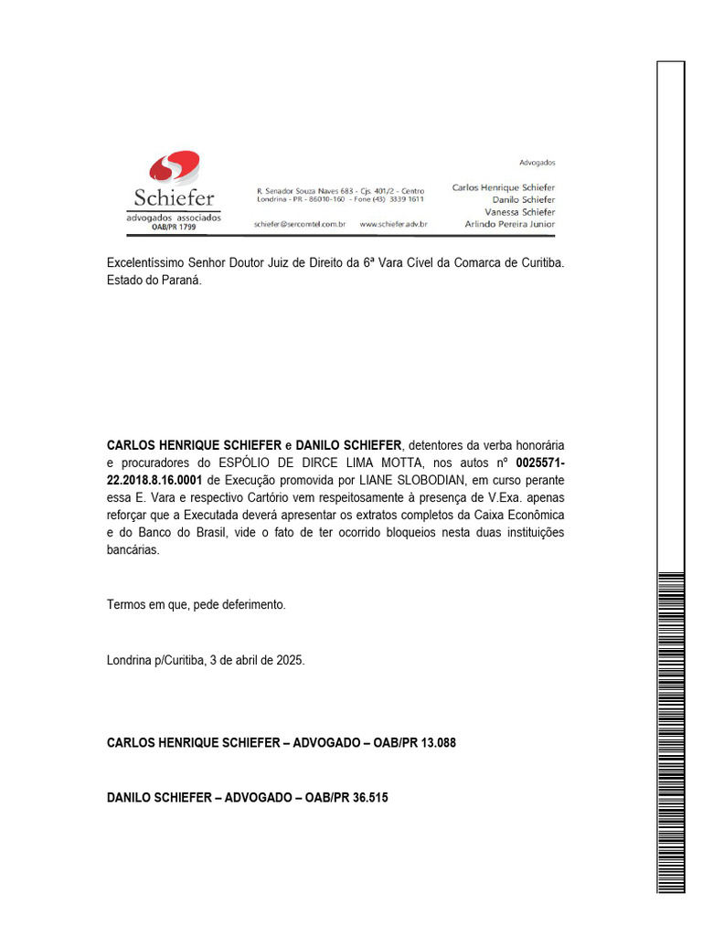 Juntada de Petição de Manifestação | PDF