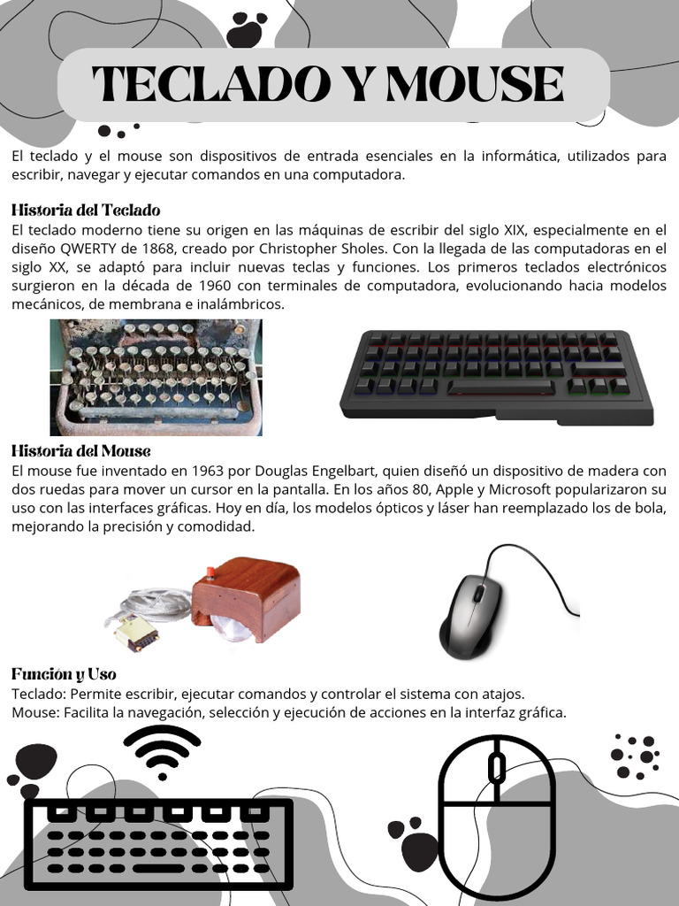 Teclado y Mouse | PDF | Unidad de estado sólido | Almacenamiento de ...