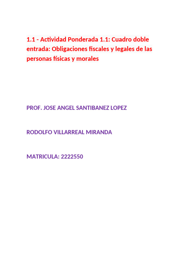 Obligaciones Fiscales: Personas Físicas y Morales | PDF | Sociedad de ...