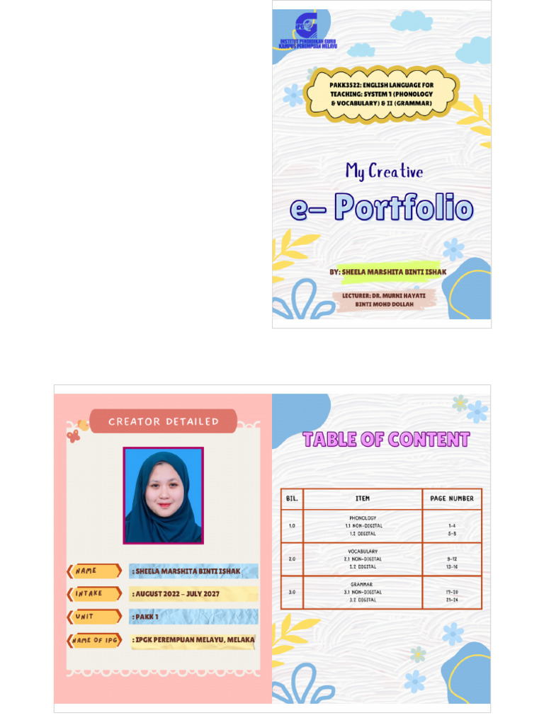 Pakk3522 - (Task2) E-Portfolio PDFFFF | PDF