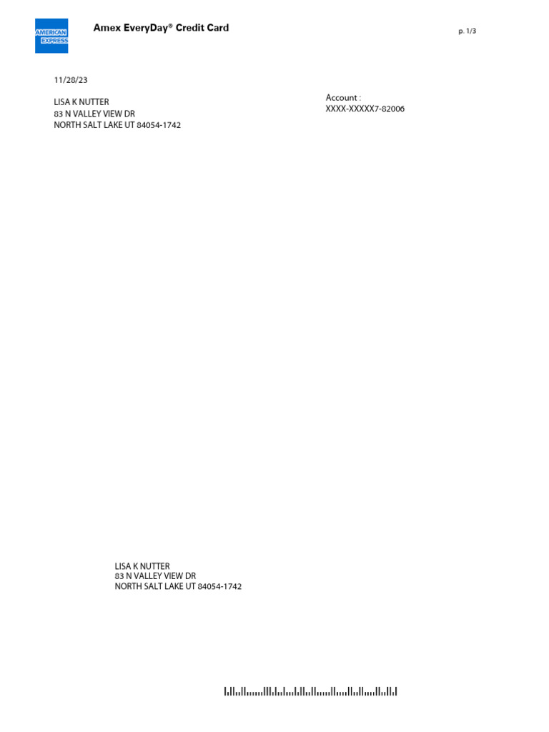 Amex Everyday® Credit Card | PDF