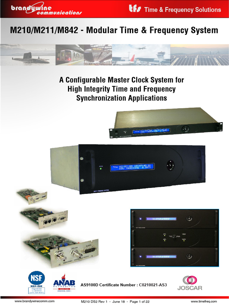 Modular Time & Frequency Systems Overview | PDF | Global Positioning ...