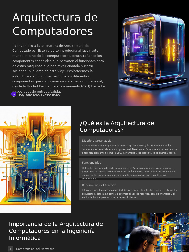 Arquitectura de Computadoras 2024 - 0 | PDF | Hardware de la ...