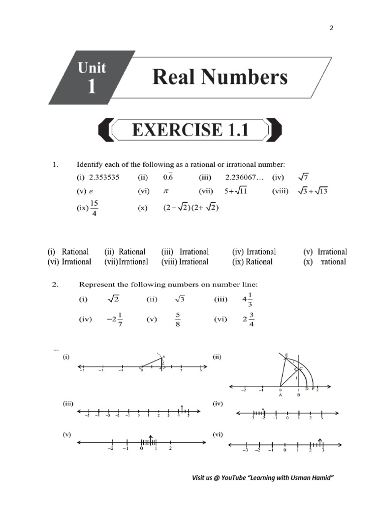9th Class Math Solutions Overview | PDF | Numbers | Square Root