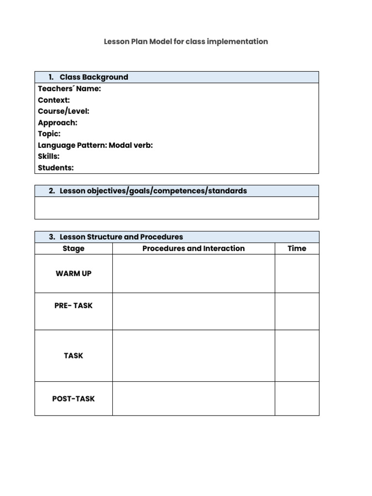 Effective Lesson Plan Template | PDF