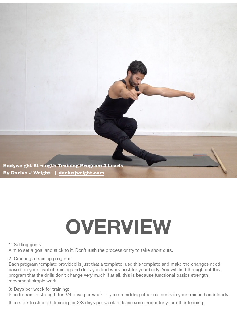 Bodyweight Strength Training Guide | PDF | Strength Training