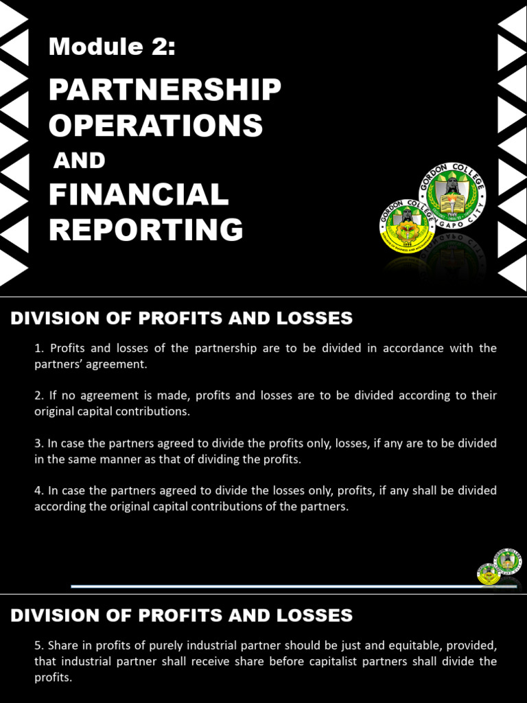 Module 2 - Partnership Operations and Financial Reporting With Seatwork ...