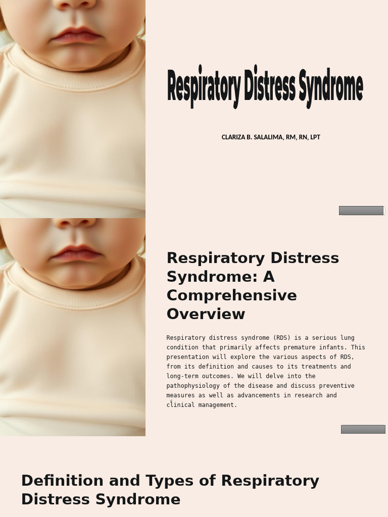 Understanding Respiratory Distress Syndrome | PDF | Respiratory ...