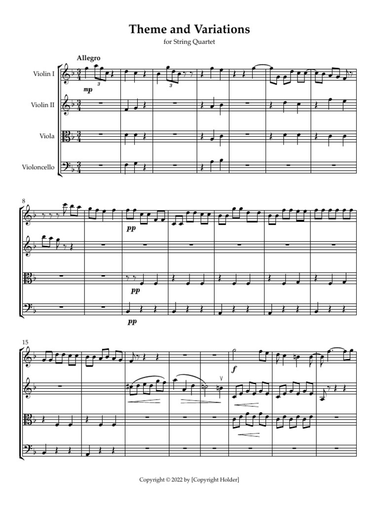String Quartet - Full Score | PDF