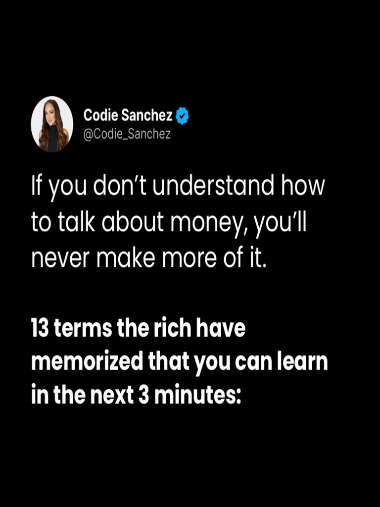 13 Essential Money Terms Explained | PDF | Equity (Finance) | Net Income