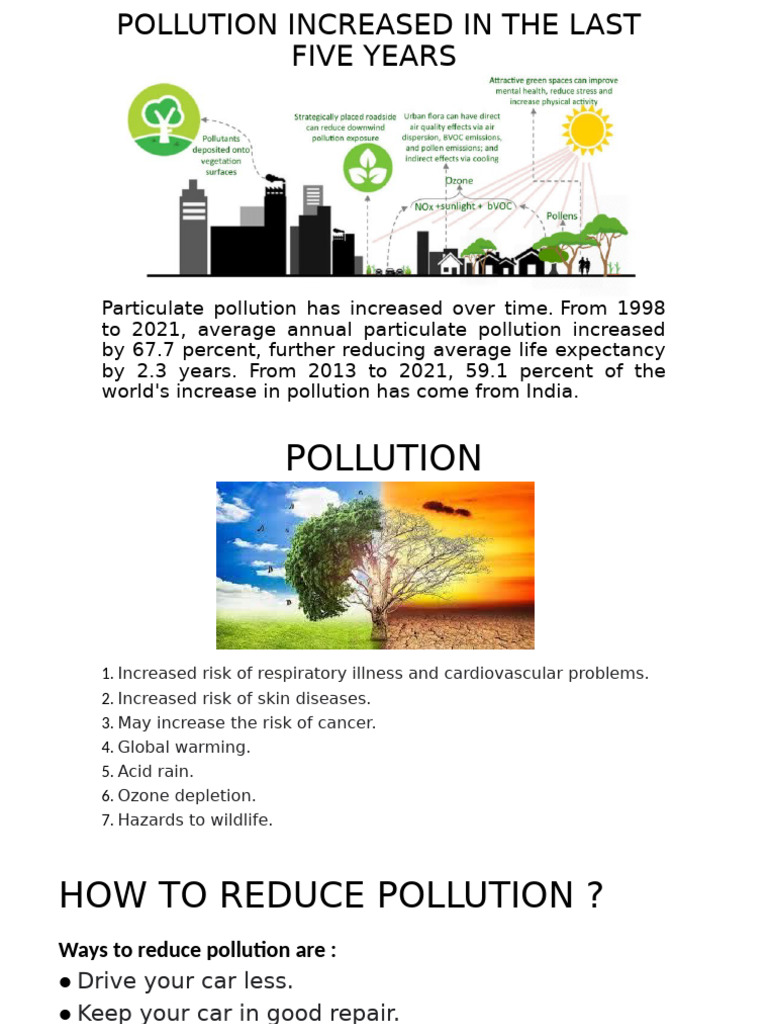 Pollution Increased in The Last Five Years | PDF