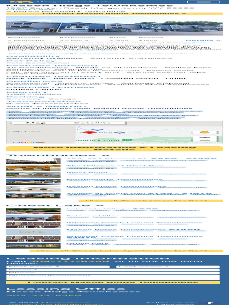 Mason Ridge Luxury Townhomes for Rent | PDF | Home