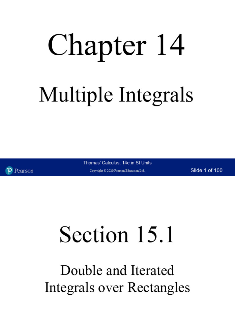 tcu14_ppt_ch14.pptx | PDF | Integral | Mathematical Analysis
