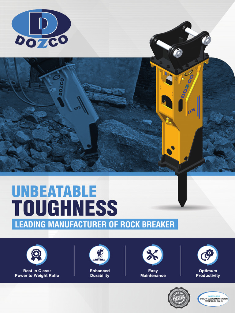 Dozco Rock Breaker D75 Catalogue | PDF