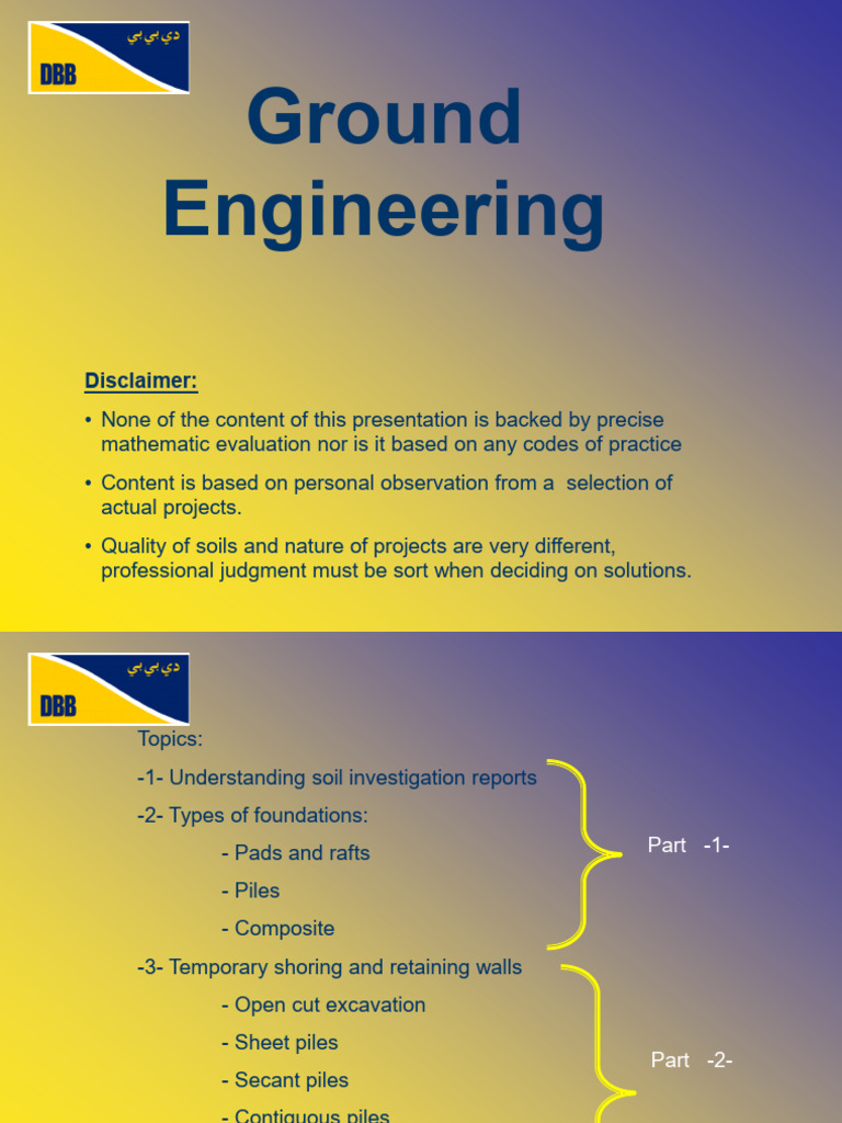Ground Engineering: Soil Investigation & Foundations | PDF | Deep ...