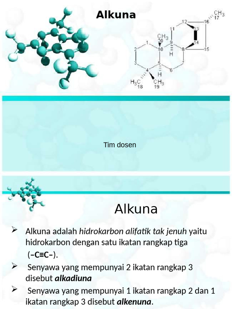 Pengenalan dan Penamaan Alkuna | PDF