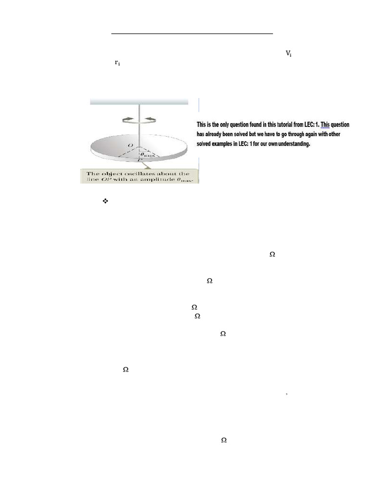 Physics 112 Tutorial Questions SEM 2 2024 | PDF | Voltage | Resistor