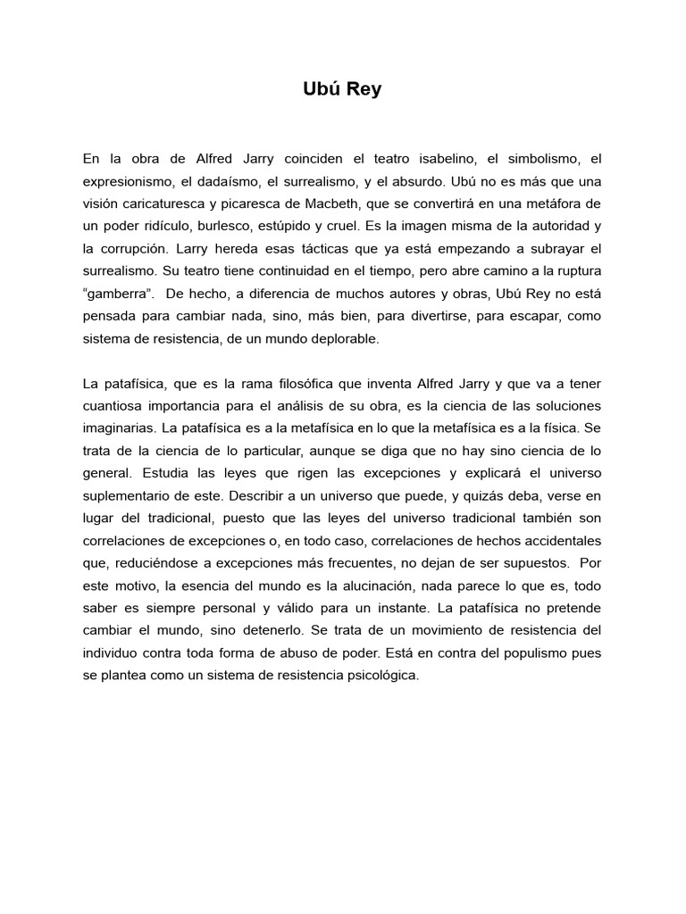 Folio de Ubu Rey | PDF