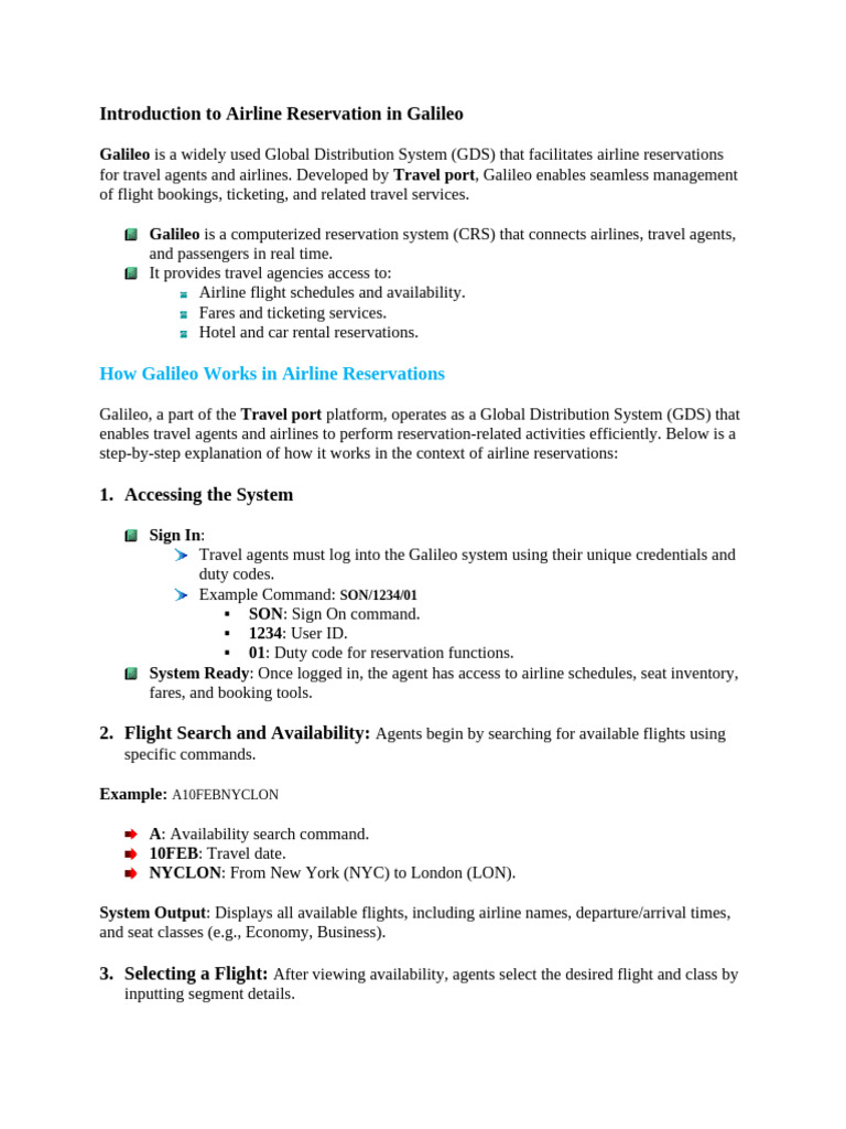 Introduction To Airline Reservation in Galileo New Edition | PDF |  Graphical User Interfaces | Computer Security