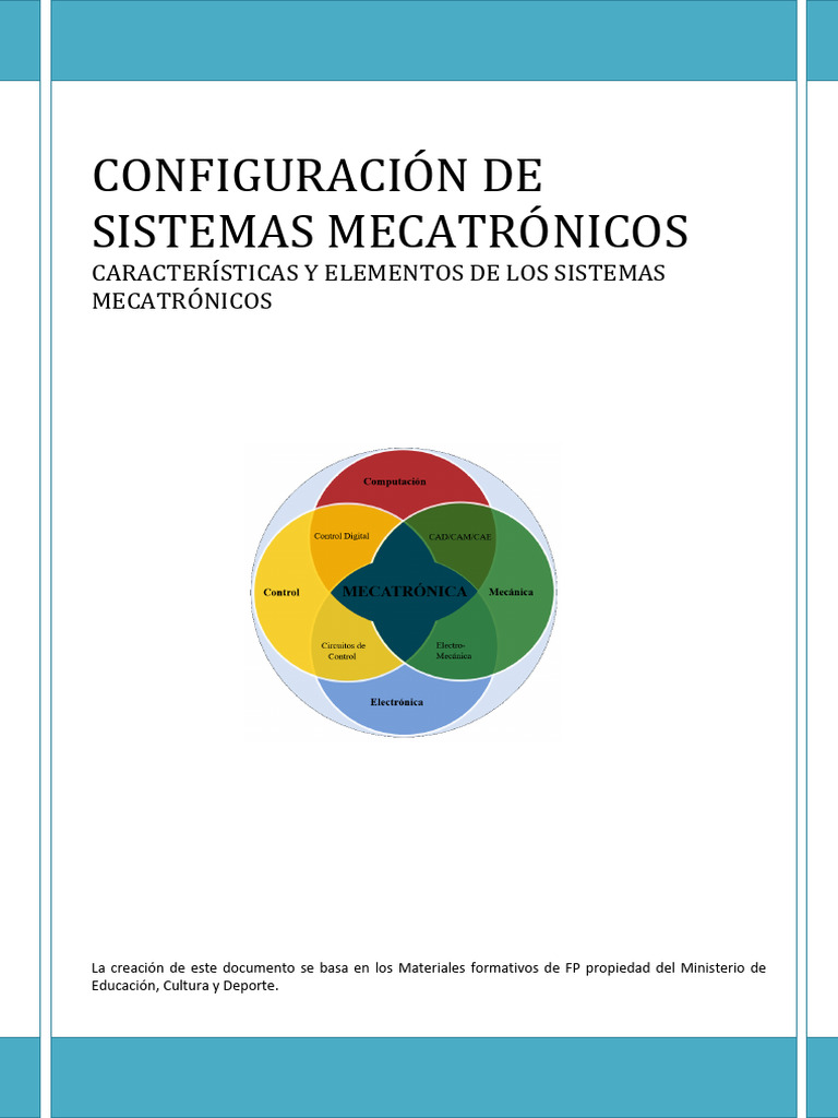 UD1 - Características y Elementos de Los Sistemas Mecatrónicos | PDF ...