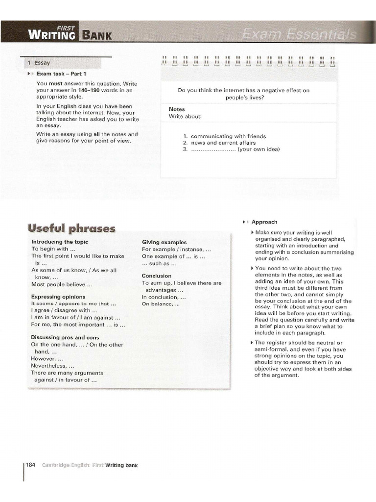 Writing Examples b2 | PDF