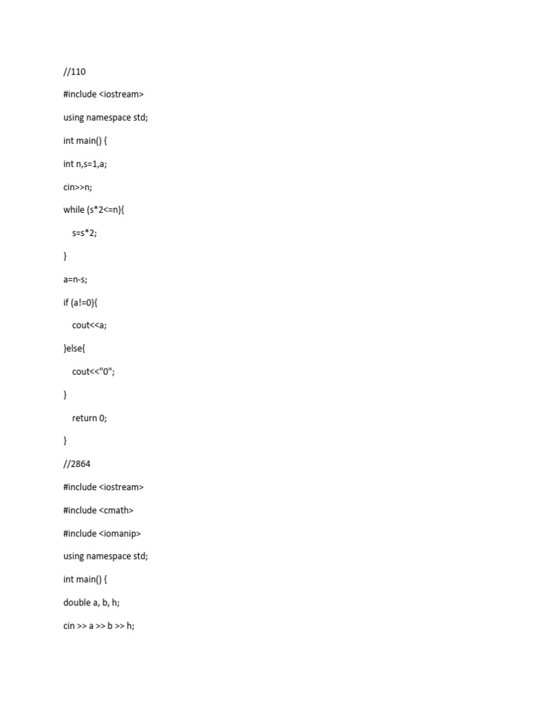 C++ Code Examples for Math and Scoring | PDF