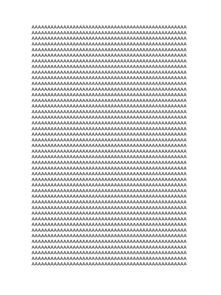 Document of Repeated Characters | PDF