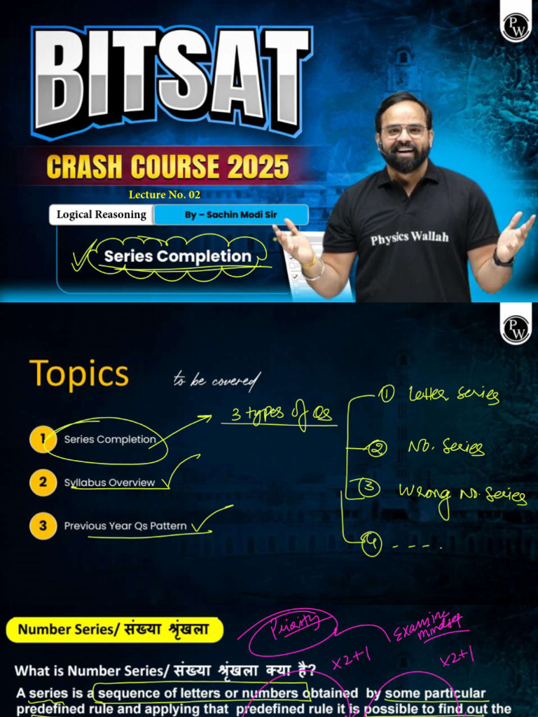 Series Completion 02 Class Notes | PDF