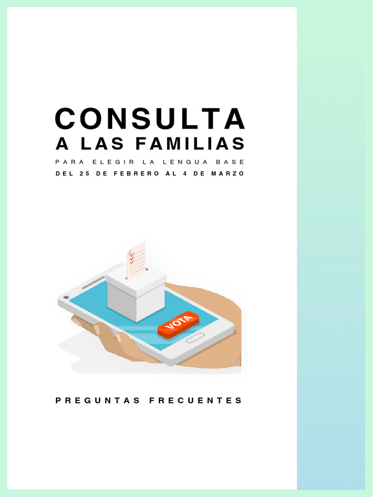 Consulta para elegir lengua base educativa | PDF | Educación primaria ...