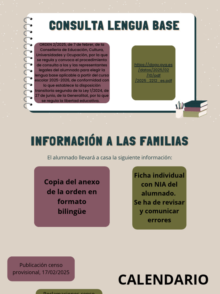 Consulta Lengua Base 2025-2026 GVA | PDF