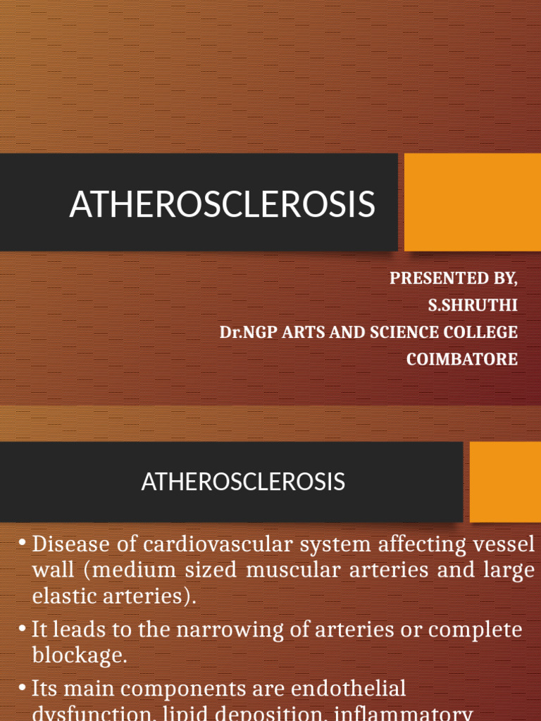 Atherosclerosis 2 180926135344 | PDF | Endothelium | Atherosclerosis