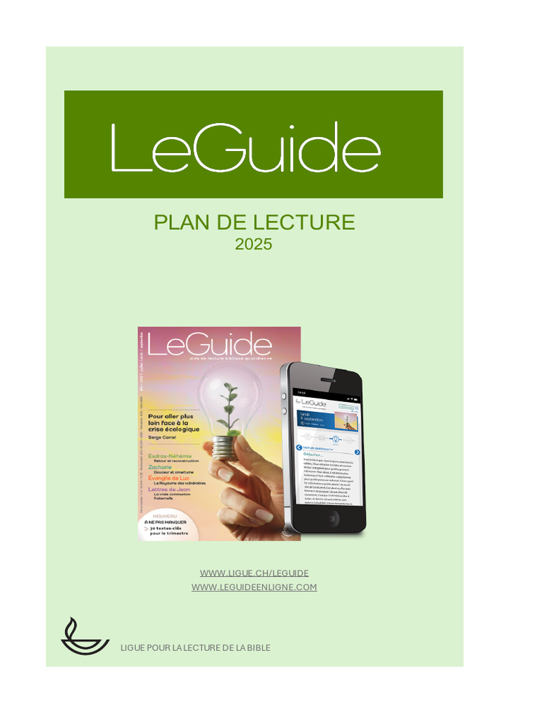 Plan de lecture biblique 2025 | PDF