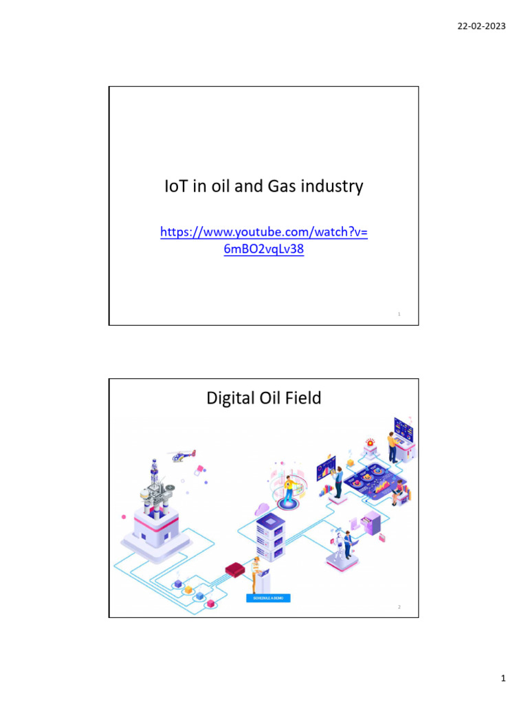 IoT Applications in Oil & Gas Industry | PDF | Internet Of Things ...