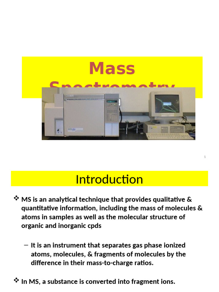 Understanding Mass Spectrometry Basics | PDF | Mass Spectrometry ...