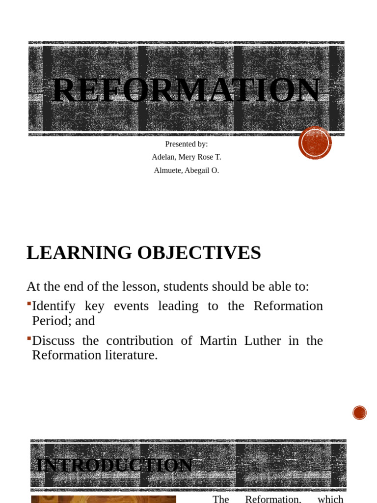 Key Events of the Reformation Explained | PDF | Indulgence | Martin Luther