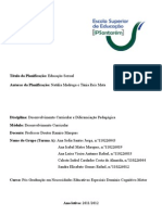 Analise Critica Planificação Semanal Básico