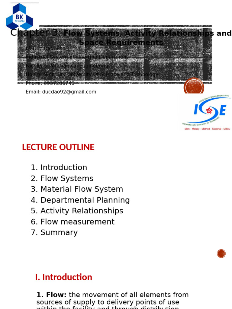 Chapter 3 Flow Systems, Activity Relationships and Space Requirements ...